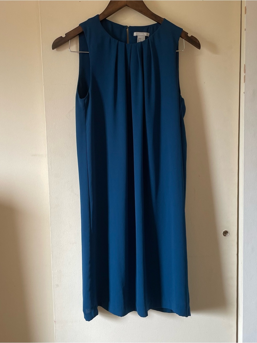 H&M Teal Blue Sleeveless Shift Dress
